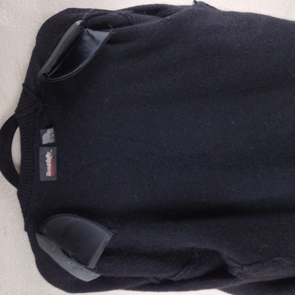 Beautifully Mine Black Silk Blend Two Button Front Long Sleeve Cardigan Sweater - Picture 9 of 11